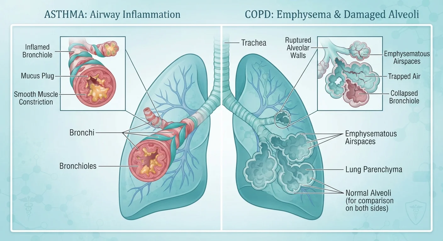 Asthma vs. COPD: Two Lung Conditions That Are Easy to Confuse