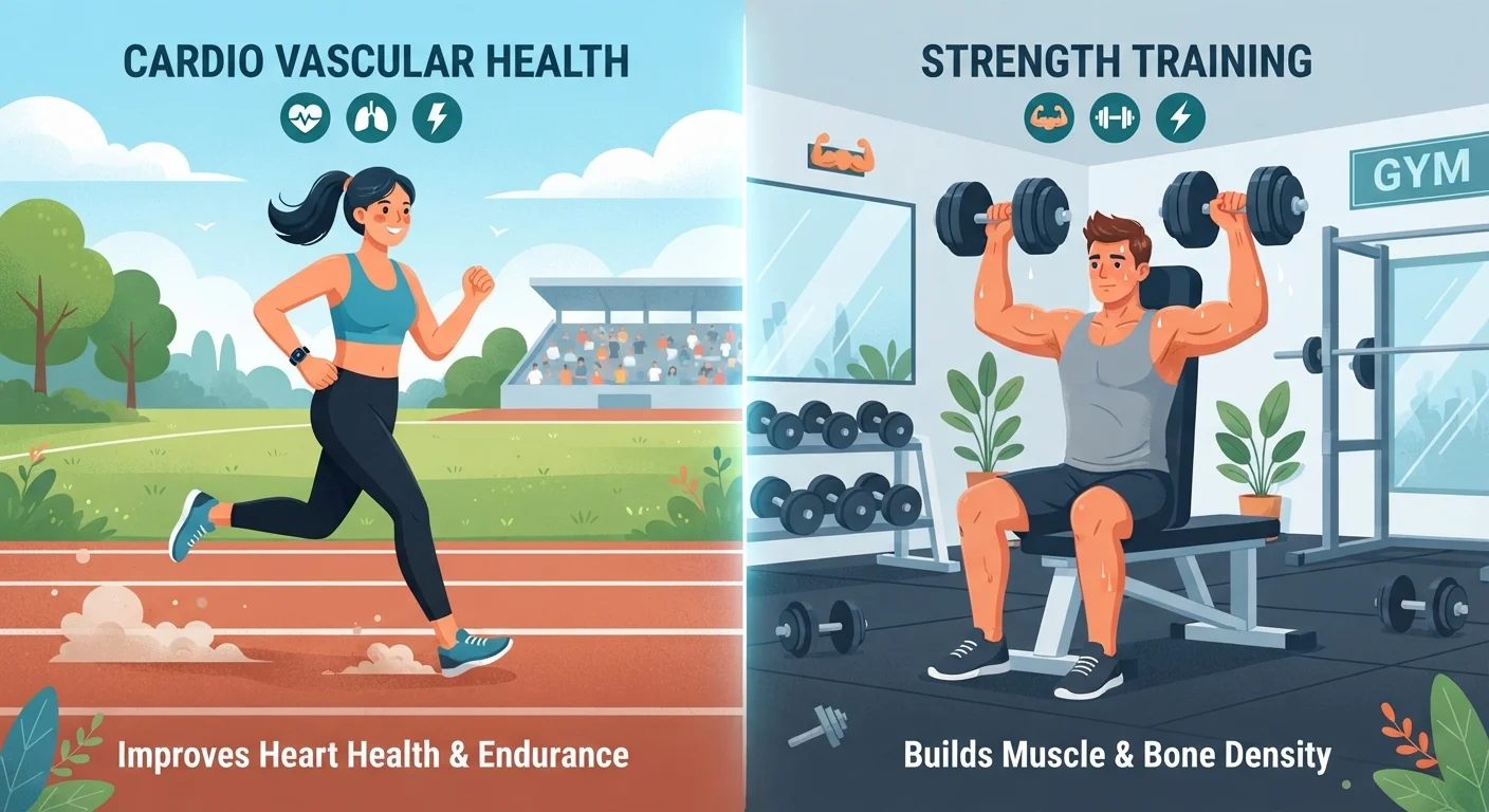 Cardio vs. Strength Training: Understanding the Core Difference