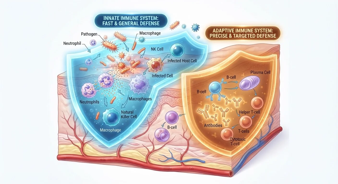 Innate vs. Adaptive Immunity: Two Layers of the Body's Defence
