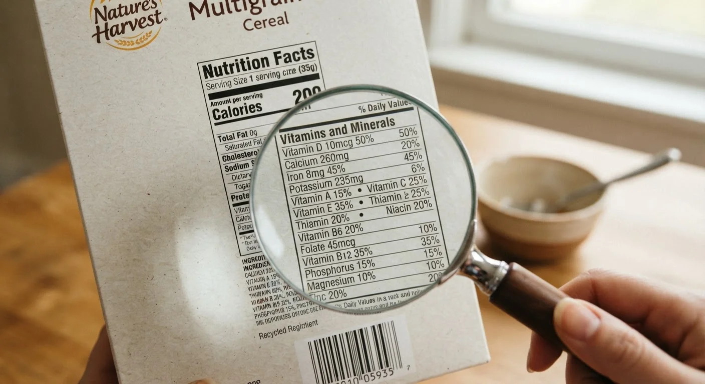 Reading Food Labels for Micronutrients: What the Percentages Actually Mean